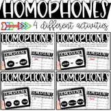 Homophone Activities - Printable or Digital for the Google