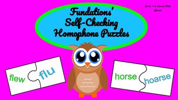 Preview of Homophone BUNDLE  Ready-to-use Self-Checking Puzzles! 