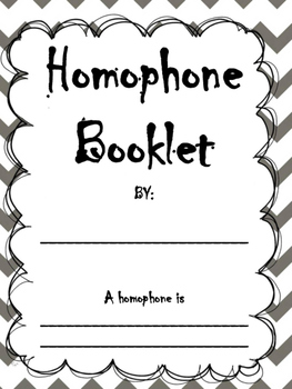 homophone booklet by tuckers teaching tools teachers pay teachers