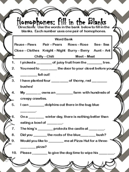 homophone booklet by tuckers teaching tools teachers pay teachers