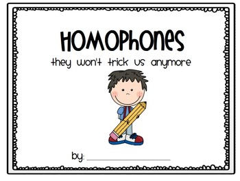 Preview of Homophone Class Book