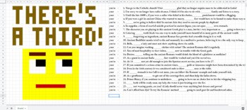 Preview of Homophone Days of Yore Digital Pixel Art: Your vs. You're Mystery Picture Excel