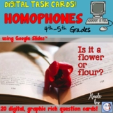 Homophone Digital Task Cards using Google Slides