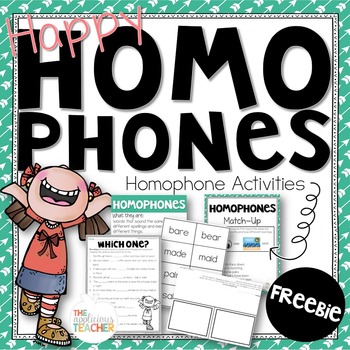 Preview of Homophone Activities Freebie
