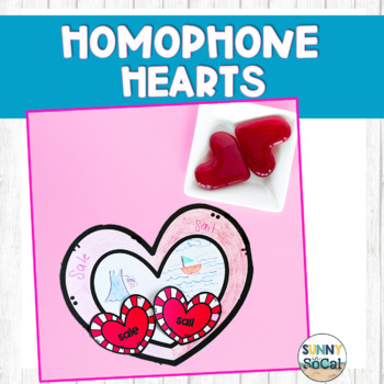Preview of Homophones Activity Valentine's Day