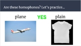 Homophone Intro Power Point