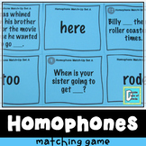 Homophone Matching Activity Game