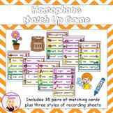 Homophone Match Up Game