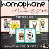 Homophone Matching Game and Sort