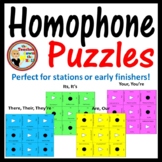 Pronoun Homophones Puzzles Its It's, Your You're, There Th