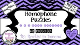 Homophone Puzzles/Task Cards