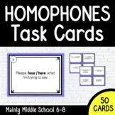 Homophone TASK CARDS (set of 50)