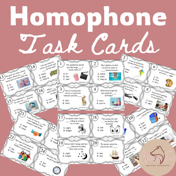 Preview of Homophone Task Cards