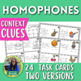 Homophone Task Cards Context Clues 3rd 4th 5th Grades