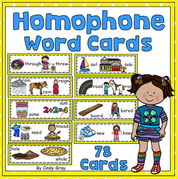 Preview of Homophone Word Cards