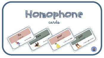 Preview of Homophone cards