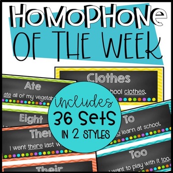 Preview of Homophones of the Week