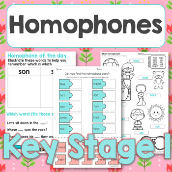 Preview of Homophone of the day PLUS mixed activities set 1