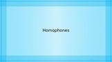 Homophone/Homonym EDITABLE PowerPoint Definitions and Exam