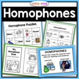 Homophone Activities | Worksheets - Poster - Puzzles - Book