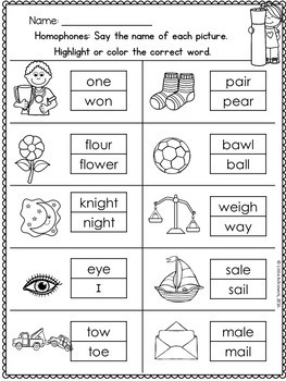 homophones worksheets by little achievers teachers pay