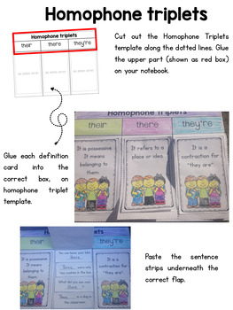 there their and theyre homophones worksheets by little