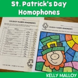 Homophones Worksheet St. Patrick's Day St. Patty's March C