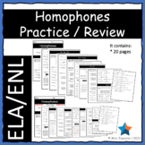 Homophones - Activities