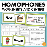 Homophone Practice Worksheet Anchor Chart Poster Matching 