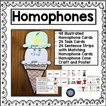 Preview of Homophones Activities and Craft