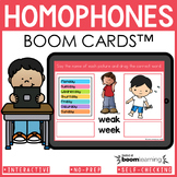 Homophones BOOM CARDS™: Read and Match