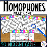 Homophones - A fun Bingo Game for learning and reviewing H