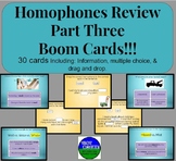 Homophones Review Activity Part Three Boom Cards