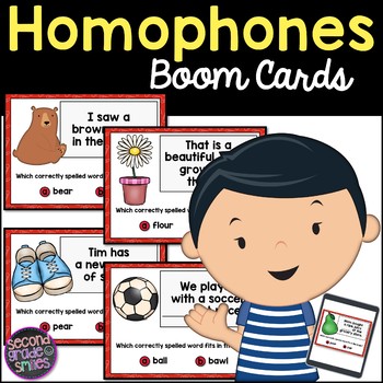 Preview of Homophones Boom Cards