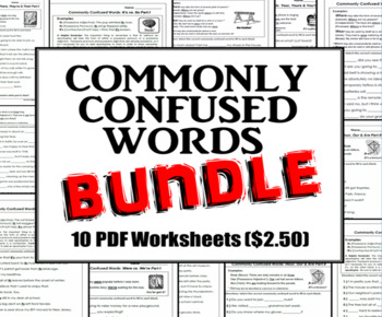 Preview of Homophones Bundle: Commonly Confused Words Series