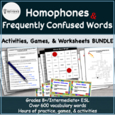 Homophones & Commonly Confused Words Activity Bundle | Voc