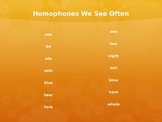 Homophones (Commonly Misused Words) Mini Lesson