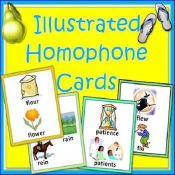 Preview of Homophones - Flash Cards