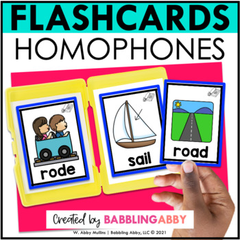 Preview of Homophones Flashcards - Taskcards - Science of Reading RTI Phonics