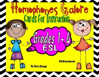 Preview of Homophones Galore ( Cards)