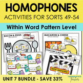 Homophones Games Bundle Long A E I O Within Word Pattern A