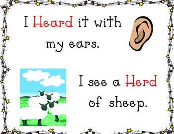 homophones heard and herd by elisabeth haywood tpt