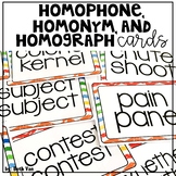 Homophones, Homonyms, Homographs for Upper Elementary Grades