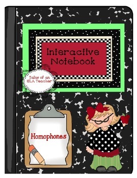 Preview of Homophones ~ Interactive Notebook