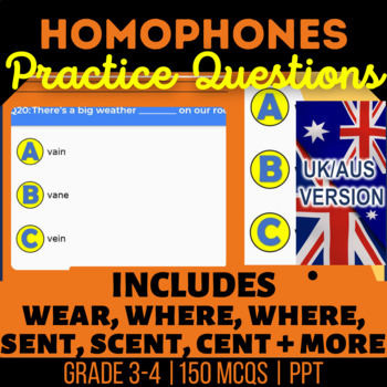 Preview of Homophones Interactive Review: sent, scent, cent, for, four, fore UK/AUS English