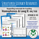 Homophones & Long E spelled ee & ea for older students