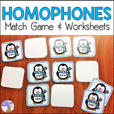 Homophones Match Game