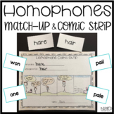 Homophone Match-Up and Comic Strip Activity