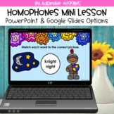 Homophones Mini Lesson (PPT & Google Classroom) Distance Learning