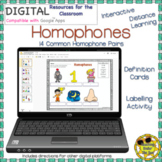 Homophones Phonics Phonemic Awareness Digital Activity